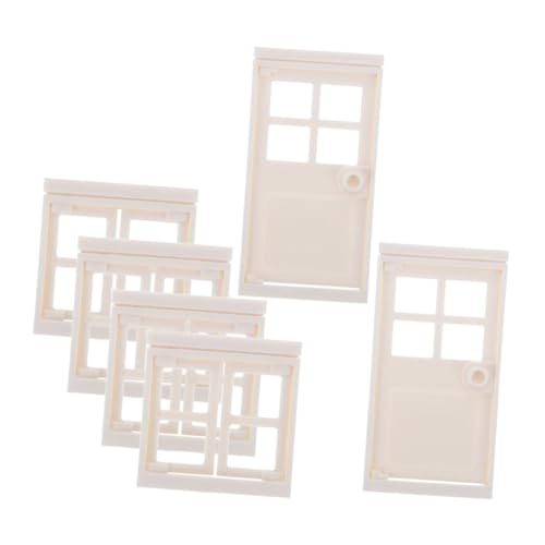 ifundom Kunststoff Puppenhaus Tür Miniatur Tür Für Spielzeug Puppenhaus Fensterrahmen Modell Für Haus Möbel Zubehör ifundom Kunststoff Puppenhaus Tür Miniatur Tür Für Spielzeug Puppenhaus Fensterrahmen Modell Für Haus Möbel Zubehör von ifundom