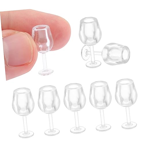 ifundom 10stücke Teiliges Miniatur-weißweingläser Für Puppenhäuser Realistische Küchenaccessoires Für Junge Mädchen Für Rollenspiele Und Dekoration ifundom 10stücke Teiliges Miniatur-weißweingläser Für Puppenhäuser Realistische Küchenaccessoires Für Junge Mädchen Für Rollenspiele Und Dekoration von ifundom