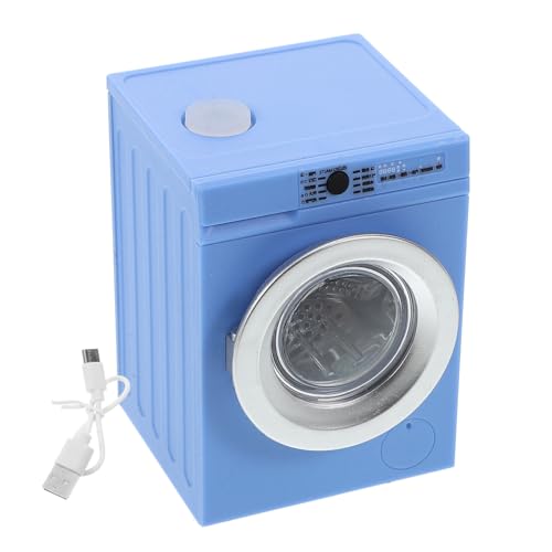 ifundom Miniatur-waschmaschinenmodell Mini- -Layout-Requisite Mini-Waschmaschine Modell Einer Gartenwaschmaschine Puppenhausmöbel Mini-wassermaschine Mini-Appliance-Modell Blue Metall von ifundom