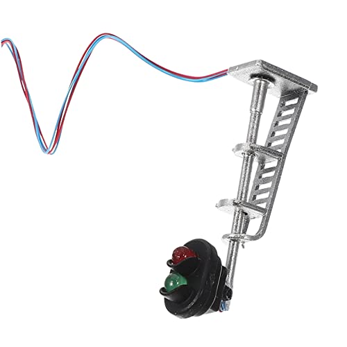 ifundom Modellbahn Lichter Modellsignal Laterne Sandtisch-signalmodell Bausätze Led Straße Messgerät Szenerie DIY Ampel Miniatur-signalornamente Mini-szenen-Layout-Modell Mini-ampel Abs von ifundom