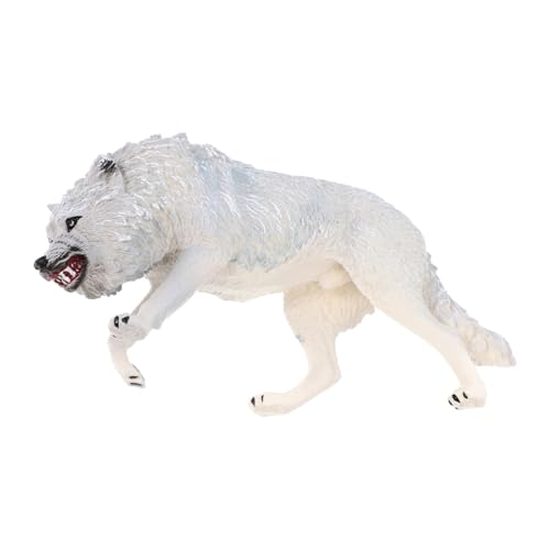 ifundom Nordamerikanisches braunes Wolfsmodell Wolfsfiguren für Kinder simulierte Wolfsfiguren Wolf Modell Kunststoffmodell tortendeko Einschulung Spielzeug Wolfsstatuen Wolf-Ornamente Abs von ifundom