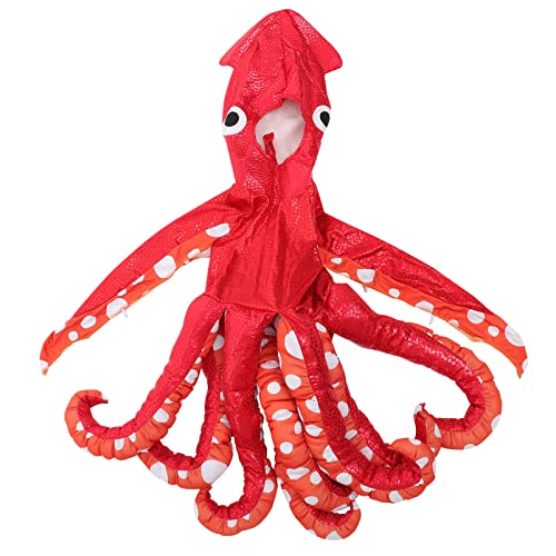 ifundom -Overall Halloween-oktopus-kostüm Ocean Octopus Kostüm Party- -kostüm Lustige Party-tintenfischhüte Performance-kostüm Cosplay Kind Polyester Einteilige Hose von ifundom