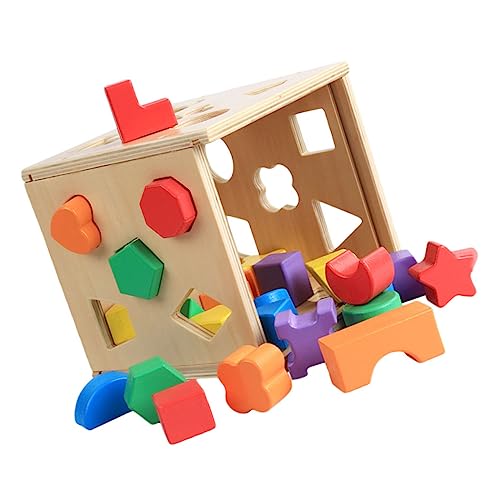 ifundom Pädagogisches Holzbausteine Set Für 30 Teiliges Formsortierspielzeug Bunten Farben Ideal Für Die Entwicklung Von Motorik Und Kreativität Im Spielbereich von ifundom