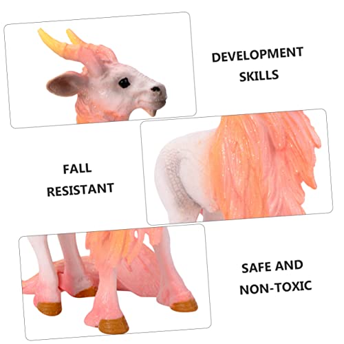 ifundom Pegasus-Einhorn-Modell Tierspielzeug Lernspielzeug Für Tiermodell Miniatur-tierfiguren Miniaturspielzeug Waldtierfigur Figurenspielzeug Mädchen Weiß PVC von ifundom