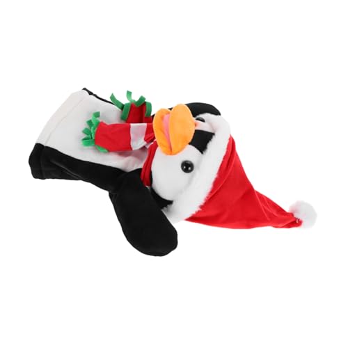 ifundom Pinguin-handpuppe Mini-Pinguin-Puppen Weihnachtscharakter-handpuppen Süße Pinguin-fingerpuppen Süße Plüschhandtiere Tierhandpuppen Tierpuppenspielzeug Festliche Handpuppen Stoff von ifundom