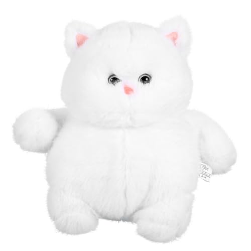ifundom Plüschkätzchen Kuscheliges Weißes Stofftier mit Weichem PP Baumwollfüllung Kinderfreundliches Material Langlebig und Pflegeleicht Niedliches Rundliches Design als Dekoratives ifundom Plüschkätzchen Kuscheliges Weißes Stofftier mit Weichem PP Baumwollfüllung Kinderfreundliches Material Langlebig und Pflegeleicht Niedliches Rundliches Design als Dekoratives von ifundom
