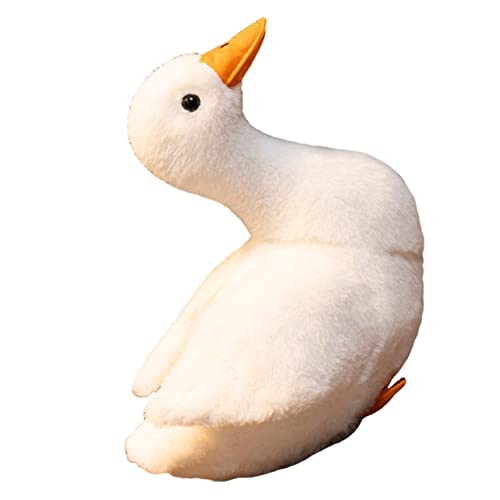 ifundom Plüschtier Plush Toy nachsprechende stofftiere plushible snugible chatot Plush Entenplüschkissen Kuscheltiere süßer Plüsch Kuscheltiere für Babys PP Baumwolle Weiß von ifundom