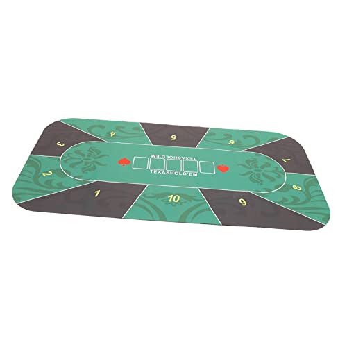 ifundom Pokerchip Tuch Pokertischtuch Pokertischmatte Chip Display Roulette Tischmatte Für Craps Pokertischplatten Klappbarer Pokertisch Pokerchip Tisch Kartenspiele Tischplatte Gummi von ifundom