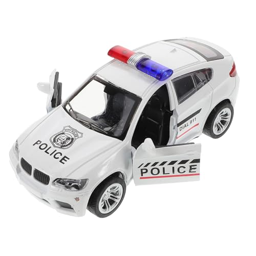 ifundom Polizeiautomodell Modellauto-kit Spielzeug Autospielzeug Auto-Track-Spielzeug Spielzeug-polizeiauto Bausätze Für Modellautos Polizeiauto Spielzeug Mini Auto Legierung von ifundom