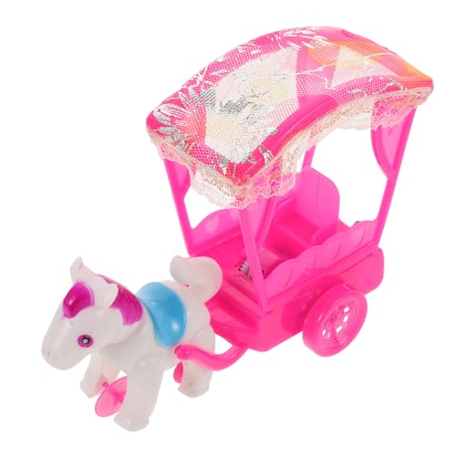 ifundom Ponyspielzeug für Geburtstagsgeschenk für Auto Set Spielzeugauto Visier Auto-Schaltknauf Kleinkindspielzeug Auto zurückziehen Plastik Rosy von ifundom