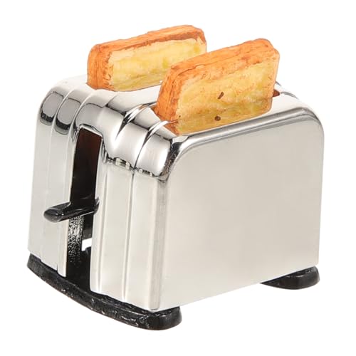 ifundom Puppenhaus Brotbackautomat Mini Küchen Set Spielzeug Mini Spielzeug Im Maßstab Miniatur Set Toaster Spielzeug Mikro Brotbackautomat Spielzeug Mikro Küche Spielzeug von ifundom