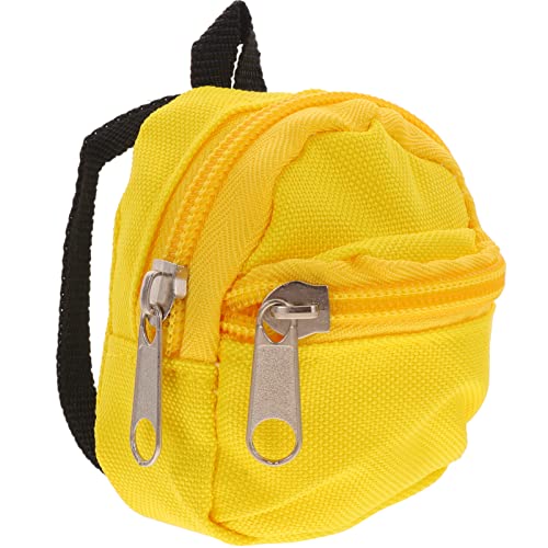 ifundom Puppenrucksack Für Mädchen Puppenträger Plüsch Schließfach Mädchenspielzeug Mini-geldbörse Taschen Mini-spielzeugrucksack Babytrage Ausgestopft Miniatur Yellow Polyester von ifundom