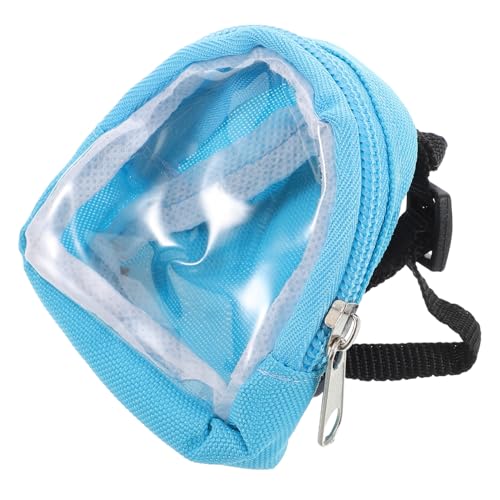 ifundom Puppenrucksack Puppenschulzubehör Miniatur-Schultasche Für Puppen Puppenschulrucksack Mini-Schultasche Für Puppen Puppenschultasche Mini-Rucksack Für Puppen Stoff Sky-Blue von ifundom