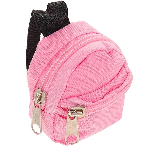 ifundom Puppenrucksack für kinderspielzeug Puppen-Schulranzen Puppenornament Puppen-Mode Plüschtiere Mini-Puppen Puppenkleidung Miniaturen Mini- - Polyester Rosa von ifundom