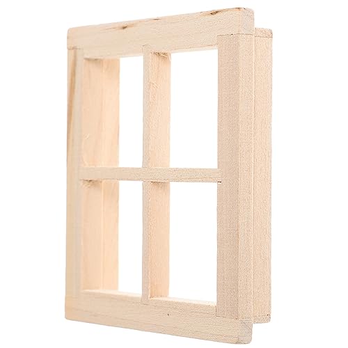 ifundom Puppenhaus Zubehör Spielzeug Möbel Decor Pretend Spielen Spielzeug Holz Fenster Set von ifundom