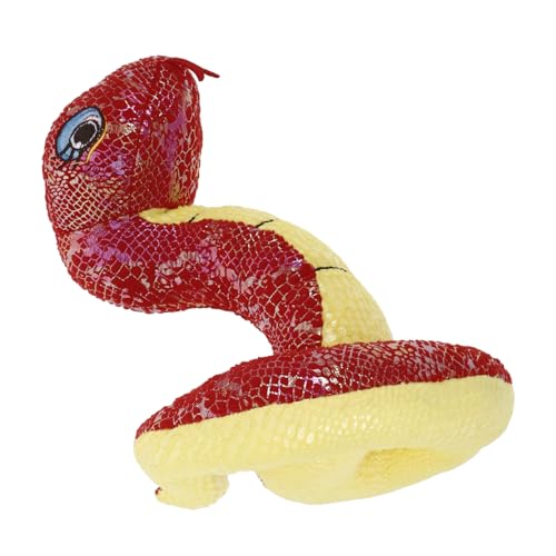 ifundom Realistisches Plüschtier Schlange Kuscheltier Stofftier Rotes Jahr der Schlange Maskottchen Festliche Dekoration Lernspielzeug und Scherzartikel ifundom Realistisches Plüschtier Schlange Kuscheltier Stofftier Rotes Jahr der Schlange Maskottchen Festliche Dekoration Lernspielzeug und Scherzartikel von ifundom