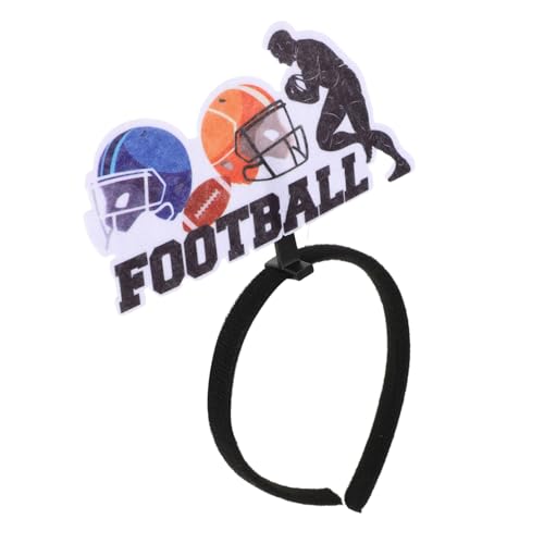 ifundom Rugby-Stirnband Ausstellungsstand im Freien liefert Stirnbänder Fußball Kopfbedeckung Spieltag Accessoire Zubehör für Sportgeburtstage American-Football-Haarschmuck Haarstücke Filz von ifundom