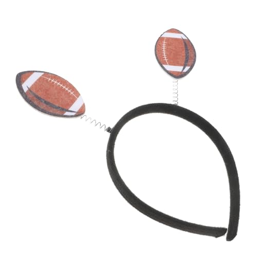 ifundom Rugby-Stirnband Fußball-Stirnband Rugby Kopfband Stirnband mit Sportmotiv Stirnbänder für Sportwettkämpfe Geburtstagsparty-Stirnband Stirnbänder für Damen Haarband Filz Brown von ifundom