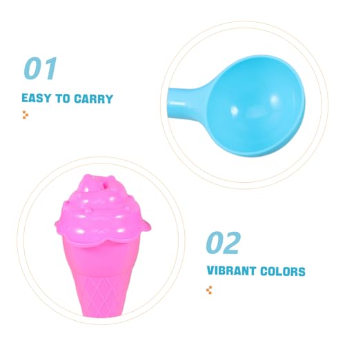 ifundom Sandspielzeug Eiscreme Eistüten Sandformen aus Leichtem Sicherem Kunststoff mit Eiscremeformen in Pastellfarben Pinken Abdeckungen und Blauen Schaufeln für Strand Indoor spielspaß ifundom Sandspielzeug Eiscreme Eistüten Sandformen aus Leichtem Sicherem Kunststoff mit Eiscremeformen in Pastellfarben Pinken Abdeckungen und Blauen Schaufeln für Strand Indoor spielspaß von ifundom
