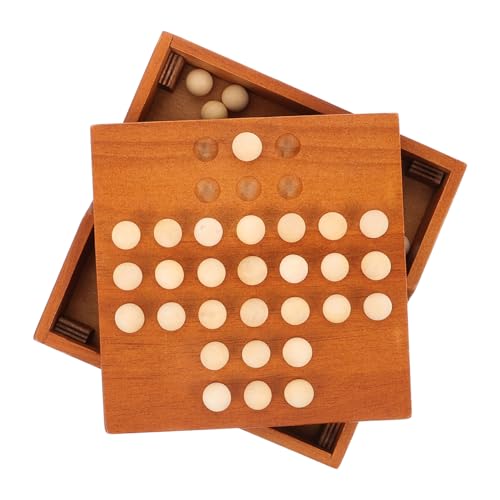 ifundom Schach aus Holz familienspiele Family Games Logic Games Holzbrettspiel logikspiele Brettspiel Europa Schachbrett-Dame einzelnes Schach Holzspielzeug einzelner Schachpflock Bambus von ifundom