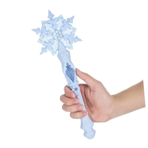 ifundom Schnee Zauberstab Kind Fee-Cosplay Mädchen Winterbaby Kostüm Schneeflocke Zauberstab Leuchten Kostüm Kind Massenspielzeug Für Feenhaftes Eisstäbe Sky-Blue Plastik von ifundom