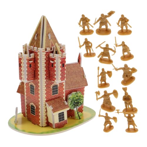 ifundom Set 100 Stück Rittermodell Ritter Actionfiguren Mittelalterliches Ritterspielzeug Modell Eines Spielzeugsoldaten Armee Spielzeug Mittelalterliche Miniatur Golden Plastik von ifundom