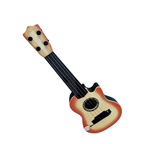 ifundom Simulation Gitarre Kinderspielzeug Ukulele Simulierte Gitarre Spielzeug Für Kleinkinder Kinder-Ukulele-gitarrenspielzeug Frühpädagogisches Lernspielzeug Brown Plastik von ifundom