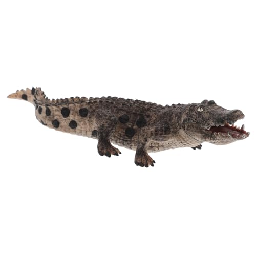 ifundom Pädagogisches Alligator-Spielzeug Realistische Figur mit Beweglichem Kiefer Stofftier für Jungen und Mädchen Interaktives Lernspielzeug für Die Kognitive Entwicklung von ifundom