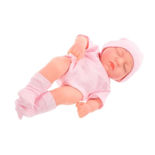 ifundom Simulationspuppe Für Kinder Puppen Für Kleine Babypuppe Realistische Puppe Kleine Puppen Kinderpuppe Kinder-babypuppe Echte Babypuppe Spielzeug Für Babypuppen Rosa Vinyl von ifundom