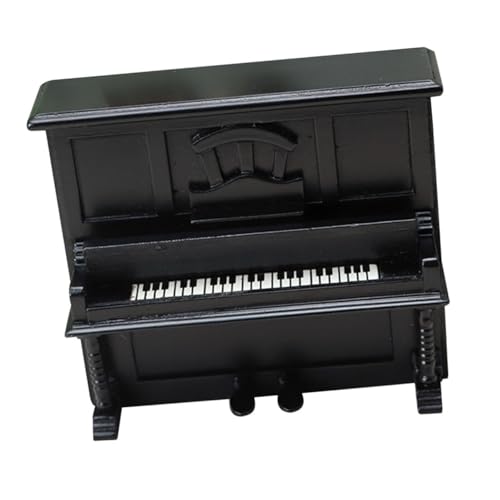 ifundom Simuliertes Klavier Requisitenspielzeug 1/12 Miniaturklavier Kleine Kommode Minimöbel Klaviere Haushaltsdekor Home Van Puppenhaus Miniklavier Puppenhausdekor Matte von ifundom