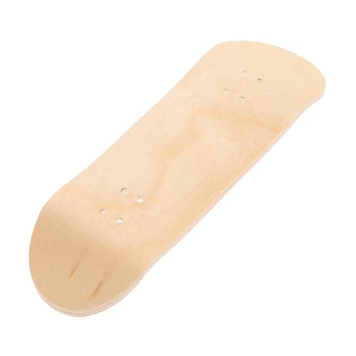 ifundom Skateboard-zubehör Mini-Finger-Skateboards Blanko-Finger-Skateboard-Deck Mini-Skateboard-Modell Sammlergriffbretter Mini-fingerskateboard Spielzeug Für Skaterliebhaber Beige Holz von ifundom