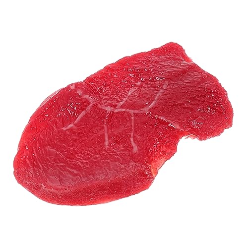 ifundom Steak-Fotomodell Künstliches Rindfleischdekor gefälschtes Steak-Modell lebensechtes Steakdekor spielsachen für Fun Toy Desktop-Steak-Ornament dekoratives Steakmodell Harz von ifundom