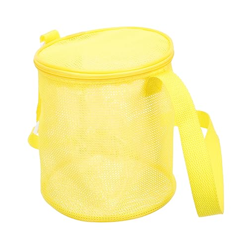 ifundom Strandeimer aufbewahrungssack Storage Bags Aufbewahrungstaschen für Bausteine Muscheltaschen für Kinder verschleißfeste Strandtasche Multifunktions-Strandtasche Oxford-Stoff Yellow von ifundom