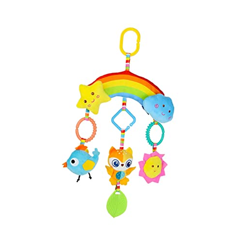 ifundom Tier Bett Glocke Animal Toys Tier babyspielzeuge Babys Bett Plüschtier zum Aufhängen für Babybetten hängende Rassel Kieselgel Colorful von ifundom