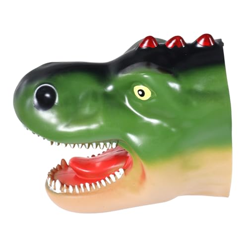 ifundom Tyrannosaurus Rex Handpuppe Marionette Dinosaurier-Fingerpuppen Dinosaurier-Handpuppe Realistische Handpuppe Handpuppenspielzeug für Kinder Handpuppe als Rollenspiel Gummi Green von ifundom