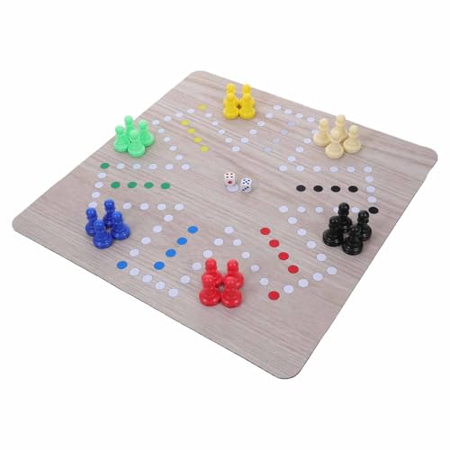 ifundom Schachbrettspiel-Set Fliegen Für 6 Spieler Ludo-brettspiel Für Unterwegs Interaktiv Und Tragbar ifundom Schachbrettspiel-Set Fliegen Für 6 Spieler Ludo-brettspiel Für Unterwegs Interaktiv Und Tragbar von ifundom