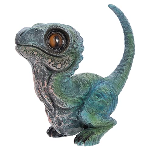 ifundom Velociraptor- für kinderspielzeug Dinosauriermodell Lernspielzeug Dinosaurier Geburtstag Welt -Dinosaurier-Ornament Dinosaurier-Figur Harz von ifundom