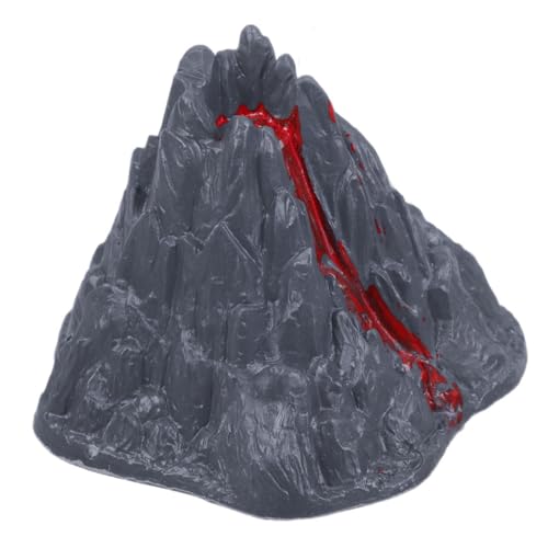 ifundom Vulkan-Lava-Spielzeug Vulkandekoration Schreibtisch-Vulkan- Mini-Miniatur-Vulkan-Statue Miniatur-vulkanmodell Mini-Vulkan- Gartendekorationen Simulationsgebäude Plastik von ifundom