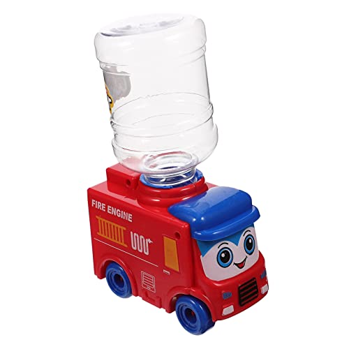 ifundom Wasserspender Für Kleinkinder Feuerwehrauto Kinderspielzeug Mini Mini Wasserspender Desktop Wasserspender Mini Wasserkühler Spenderspielzeug Mini Spender Roter von ifundom