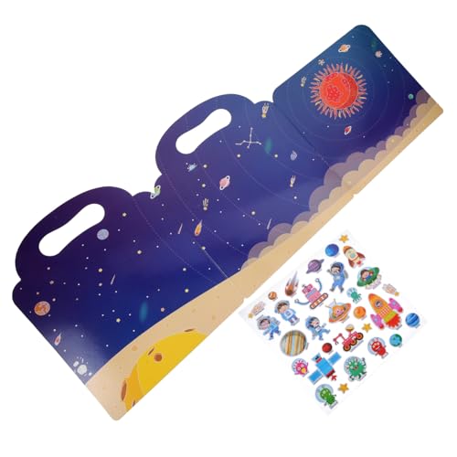 ifundom Wiederverwendbares Stickerbuch für Fantasievollen Aufklebern Pädagogisches Kreativität und Feinmotorik Inklusive Praktischem Tragegriff für Mädchen und Jungen ifundom Wiederverwendbares Stickerbuch für Fantasievollen Aufklebern Pädagogisches Kreativität und Feinmotorik Inklusive Praktischem Tragegriff für Mädchen und Jungen von ifundom