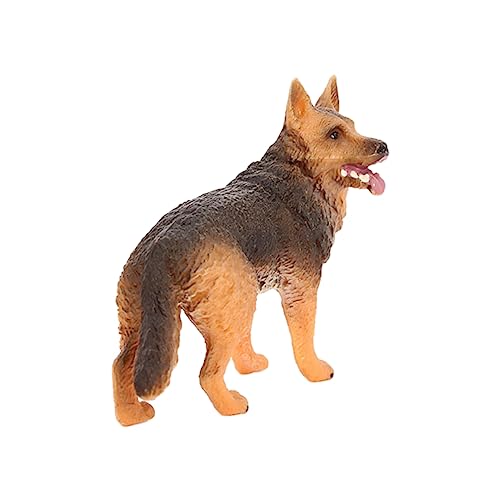 ifundom Wolf-Hund-Modell Auto Auto- Puppenhaushund Bonsai-hundeskulptur Miniatur-hundestatuen Simulationshundefigur Lebensechte Hundefigur Miniaturen Hundeschmuck Plastik von ifundom