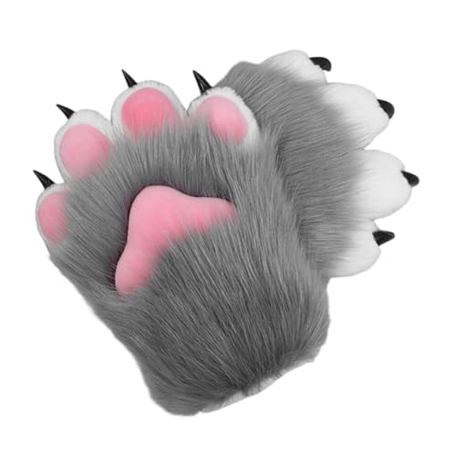 ihreesy Accessoires Plüsch Nägel Handschuhe Fursuit Kostüm Design Klaue Handschuhe Sommer 2024 Anime Rollenspiel von ihreesy