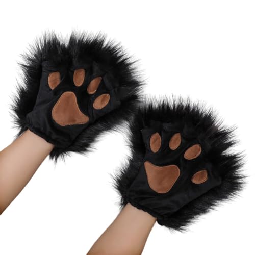 ihreesy Accessoires Plüsch Neko Mädchen Zubehör Pfote und Ohr Fingerhandschuhe für den täglichen Stil von ihreesy