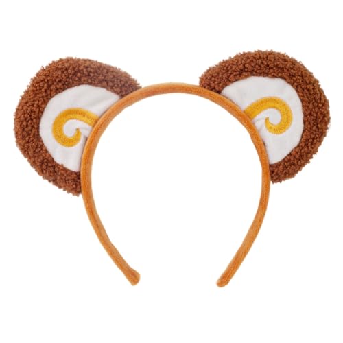 ihreesy Affenohren Stirnbänder, Plüschohren Haarreifen Affen Haarreif Haarband Tieraffe Kostüm Kinder Affen Kostüm Tier Kostüm für Halloween Rollenspiele Karneval von ihreesy