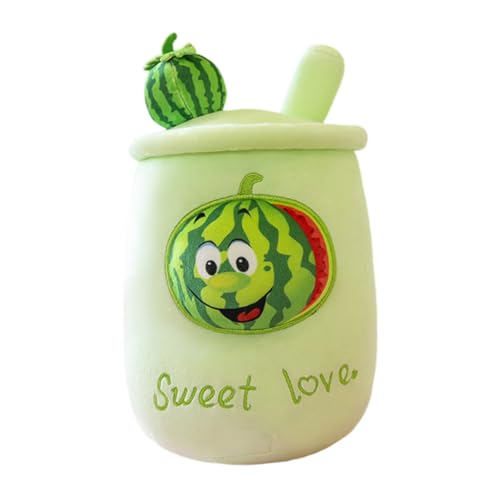 ihreesy Bubble Tea Plüschtier,Bubble Tea Kuscheltier Teetasse Kissen Süße Stofftier Plüschkissen Kawaii Bubble Tea Cup Plushie Weiches Plüsch Spielzeug Weihnachts Geschenk für Kinder Erwachsener von ihreesy