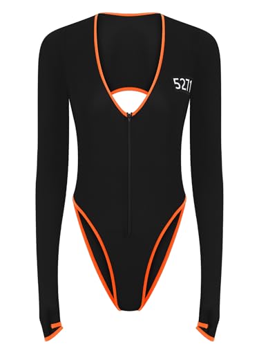 iiniim Damen Gefangener Kostüm Orange Sträfling Kostüm Prisoner Gefängnis Body Overall Langarm Bodysuit Für Halloween Karneval Fasching Schwarz S iiniim Damen Gefangener Kostüm Orange Sträfling Kostüm Prisoner Gefängnis Body Overall Langarm Bodysuit Für Halloween Karneval Fasching Schwarz S von iiniim