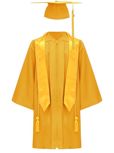 iiniim Kinder Abschluss Talar mit Doktorhut Quasten Stola Abschlusskleid Akademischer Robe Umhang Cape Für Jungen Mädchen iiniim Kinder Abschluss Talar mit Doktorhut Quasten Stola Abschlusskleid Akademischer Robe Umhang Cape Für Jungen Mädchen von iiniim