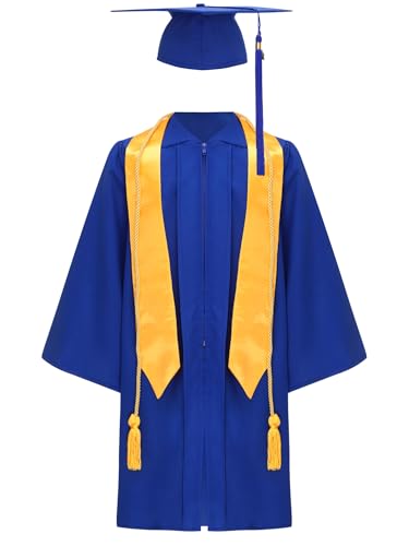 iiniim Kinder Abschluss Talar mit Doktorhut Quasten Stola Abschlusskleid Akademischer Robe Umhang Cape Für Jungen Mädchen iiniim Kinder Abschluss Talar mit Doktorhut Quasten Stola Abschlusskleid Akademischer Robe Umhang Cape Für Jungen Mädchen von iiniim