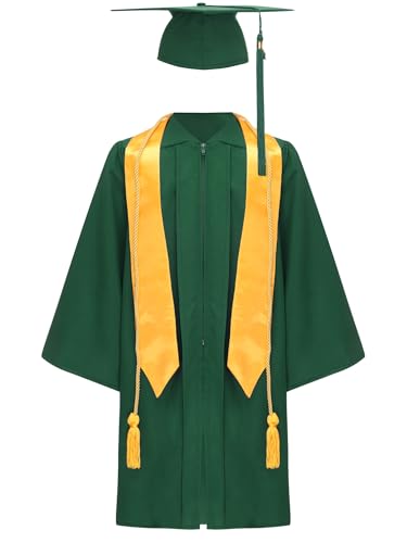 iiniim Kinder Abschluss Talar mit Doktorhut Quasten Stola Abschlusskleid Akademischer Robe Umhang Cape Für Jungen Mädchen iiniim Kinder Abschluss Talar mit Doktorhut Quasten Stola Abschlusskleid Akademischer Robe Umhang Cape Für Jungen Mädchen von iiniim