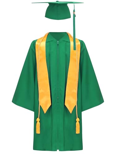 iiniim Kinder Abschluss Talar mit Doktorhut Quasten Stola Abschlusskleid Akademischer Robe Umhang Cape Für Jungen Mädchen iiniim Kinder Abschluss Talar mit Doktorhut Quasten Stola Abschlusskleid Akademischer Robe Umhang Cape Für Jungen Mädchen von iiniim